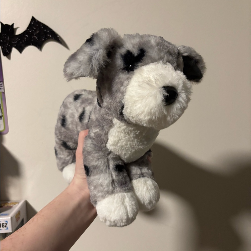 Gray and White Plush, Douglas Cuddle Toys Aussiedoodle